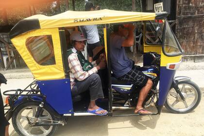 Mototaxis, la forma de transporte más usual en la zona