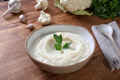 Mousse de coliflor.