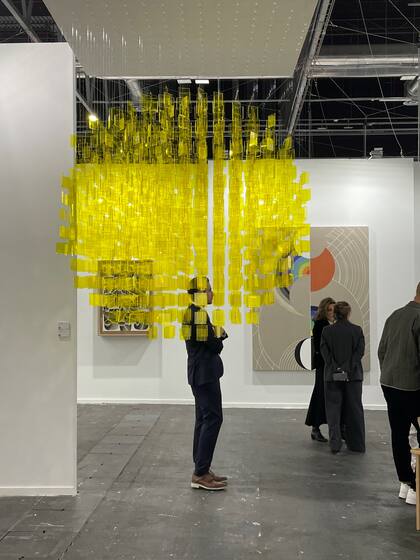 Móvil de Julio Le Parc en el stand de Albarrán Bourdais