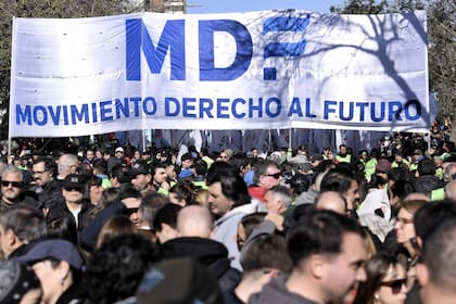Movimiento Derecho al Futuro en Plaza de Mayo