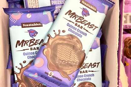 MrBeast tiene su propia línea de barras de chocolate