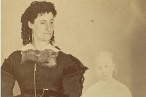 Mrs. Tinkman; William H. Mumler. 1862-1875 es una de las imágenes fraudulentas