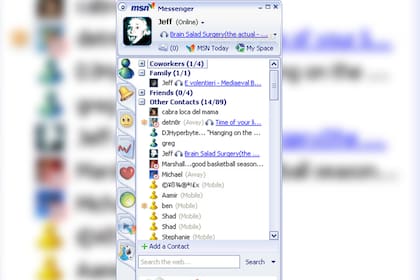 MSN Messenger fue la app de chat furor en los años 2000 (Captura pantalla)