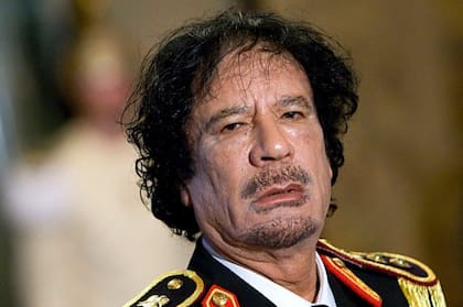 El dictador de Libia, Muammar Khadafy
