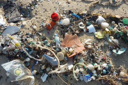 Mucha de la basura termina en la zona costera.