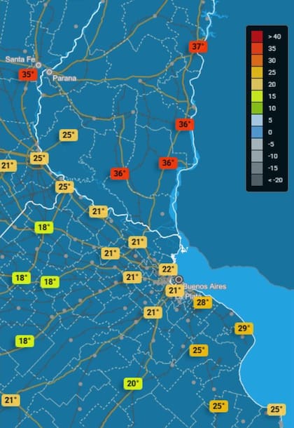 Mucha disparidad climática en un radio reducido