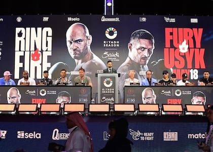 Mucha expectativa por la pelea que protagonizarán este sábado Tyson Fury y Olexsandr Usyk