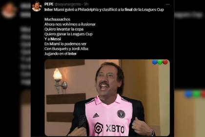 Muchachos fue adaptada para el Inter Miami (Captura Twitter)