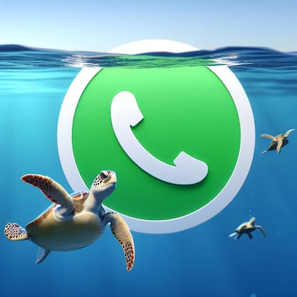 Muchas personas pueden transformar su WhatsApp para que incluya una tortuga, tanto marina como terrestre