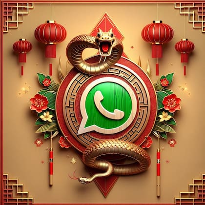 Muchas personas pueden transformar su WhatsApp para que incluya una Serpiente de Madera