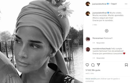 "Mucho aprendido", la profunda reflexión de Juana Viale por sus 40 años (Foto: Instagram @juanavialeoficial)