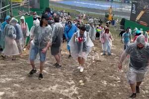 Mucho barro: así quedaron varios sectores del autódromo José Carlos Pace por el mal clima del fin de semana en San Pablo