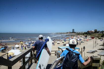 Mucho movimiento en las playas de Uruguay