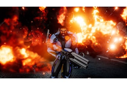 Mucho neón y algo de cómic en los escenarios y personajes, y unas 15 horas de acción frenética