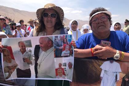 Muchos argentinos viajaron a Chile para ver a Francisco