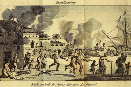 Muchos hacendados blancos fueron asesinados y muchas plantaciones quemadas durante la revuelta de esclavos de 1791
