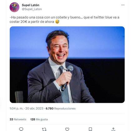Muchos memes por la desaparición de los tildes de verificación de Twitter apuntaron contra el dueño de esa red social, Elon Musk