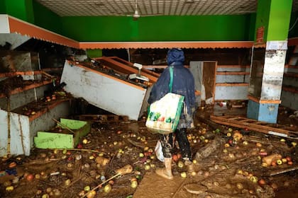 Muchos negocios fueron destrozados