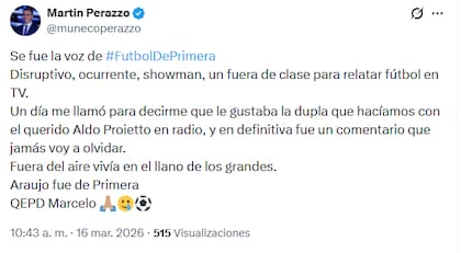 Muchos periodistas expresaron todo su dolor en las redes sociales