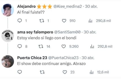 Muchos usuarios quisieron saber si SantiSam00 llegó finalmente al partido de fútbol