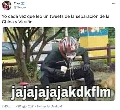 Muchos usuarios reaccionaron con ironía luego de que se conociera la noticia de la ruptura