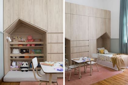 Muebles en melamina ‘Cajú’ (Faplac). Alfombra (El Espartano).