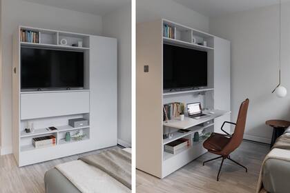 Muebles funcionales capaces de organizar los espacios y hacerlos más efectivos.