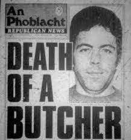 "Muerte de un carnicero", titularon los medios irlandeses ante la noticia de su asesinato