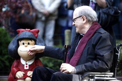 Cuando Quino murió, en septiembre de 2020, los monumentos a sus personajes se convirtieron en altares urbanos