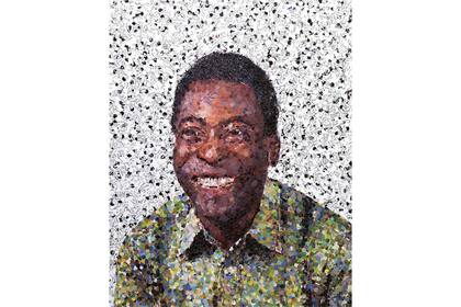 Pel segn el retrato del artista Vik Muniz