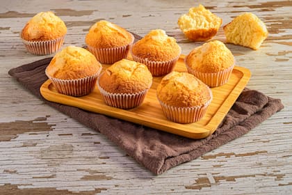Muffins de avena, coco y naranja