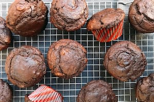 Muffins de chocolate belga “estilo americano”