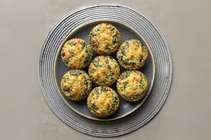 Muffins de espinaca y queso
