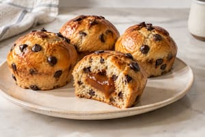 Muffins de pan de leche