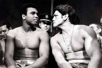 Muhammad Ali y Ringo Bonavena fotografiados en New York, el 2 de diciembre de 1971