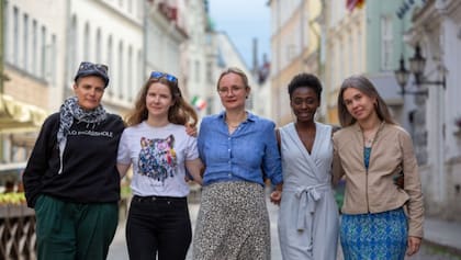 Mujeres de Latvia en un festival de literatura organizado en Estonia