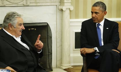 Mujica y Obama en la Casa Blanca