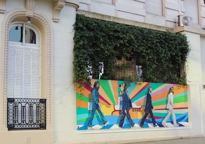 Mural de los Beatles.