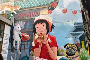 Mural en el Barrio Chino