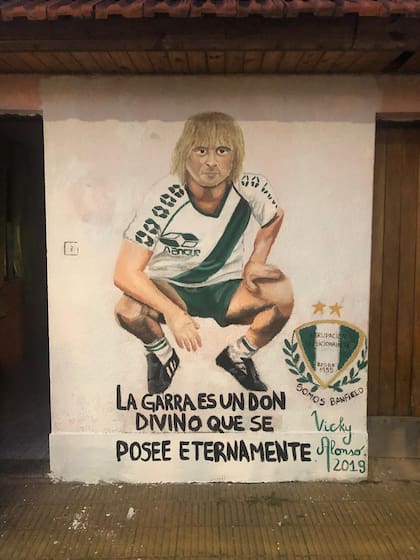 Mural en homenaje al Pampa Orte, en Lomas de Zamora