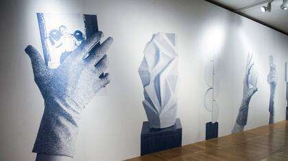 Mural fotográfico de Cecilia Szalkowicz que se expone en la Biblioteca Nacional de Madrid