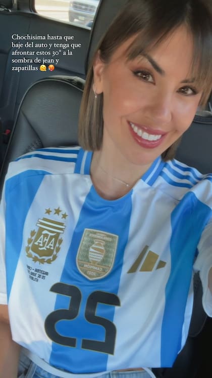 Muri López, la pareja de Lisandro Martínez, se quejó del calor de los Estados Unidos