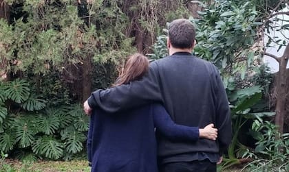 Muriel junto a su sobrino Lucas.