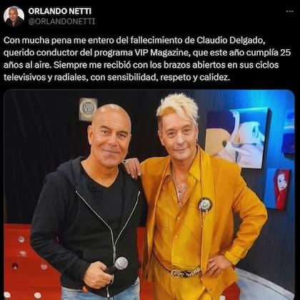 Murió Claudio Delgado: la despedida de amigos y seres queridos