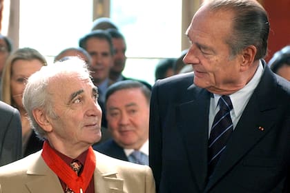 Mayo de 2004 junto al entonces presidente francés Jacques Chirac
