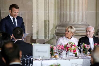 Una las últimas aparaiciones en público, el 12 de septiembre de 2018, durante una cena oficial junto al presidente francés, Emmanuel Macron y su esposa Brigitte