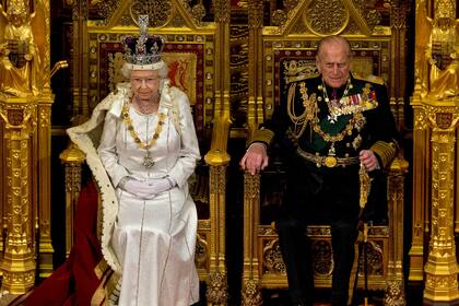 Durante la apertura del Parlamento en Londres (9 de mayo de 2012).