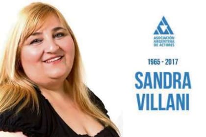 Murió la actriz Sandra Villani, a los 52 años