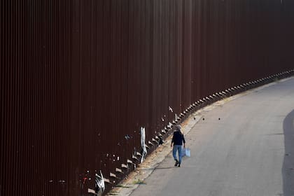 Muro fronterizo en San Diego, California