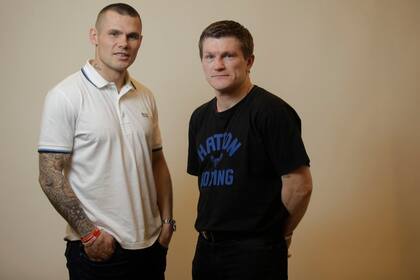 Murray con su promotor